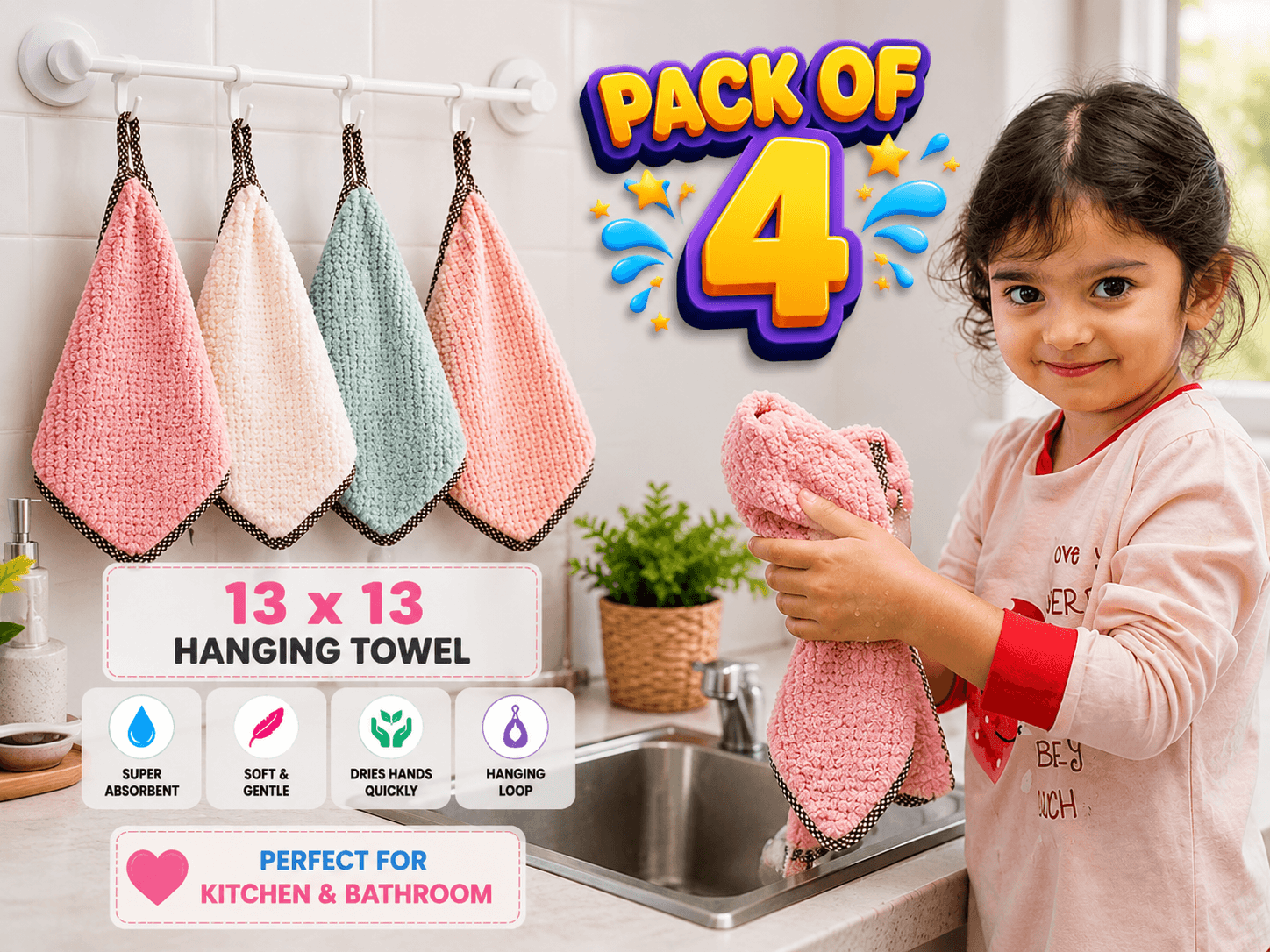 Hanging Towel (Pack of 4)